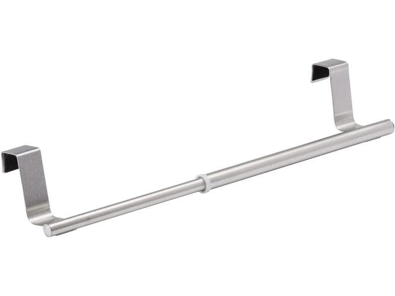 Wenko Handtuchhalter Teleskop 35 cm, Silber Edelstahl Tür Handtuchstange Teleskop 35 cm