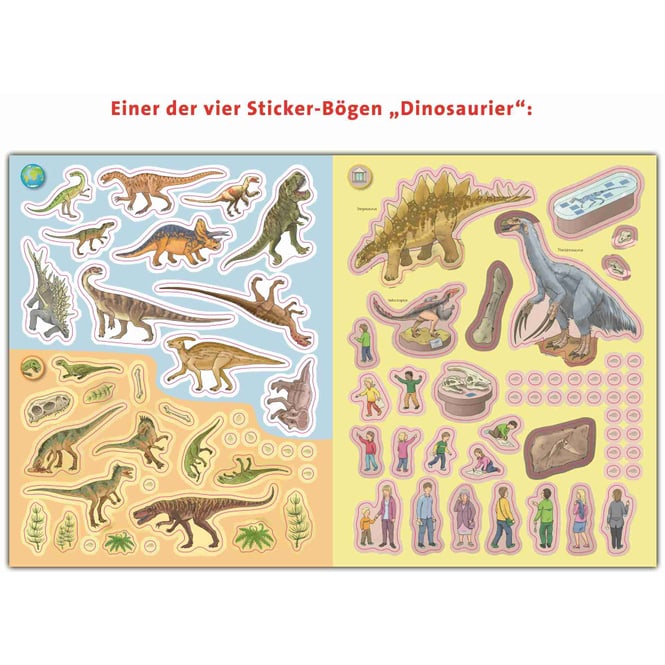 Dinosaurier Stickerheft - Wieso Weshalb Warum