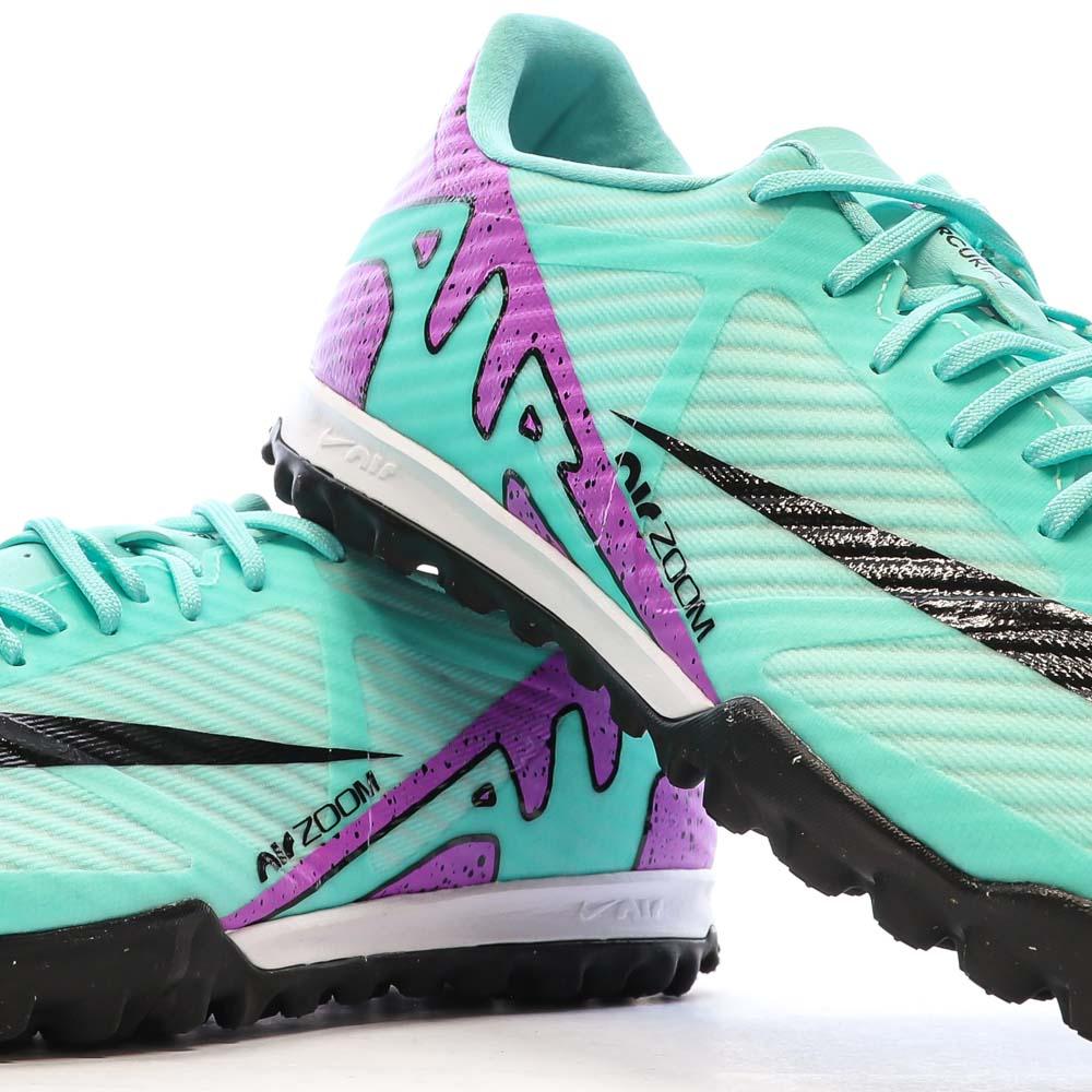 Nike Chaussures de Foot Turquoise Homme Nike Zoom Vapor 15 Academy TF