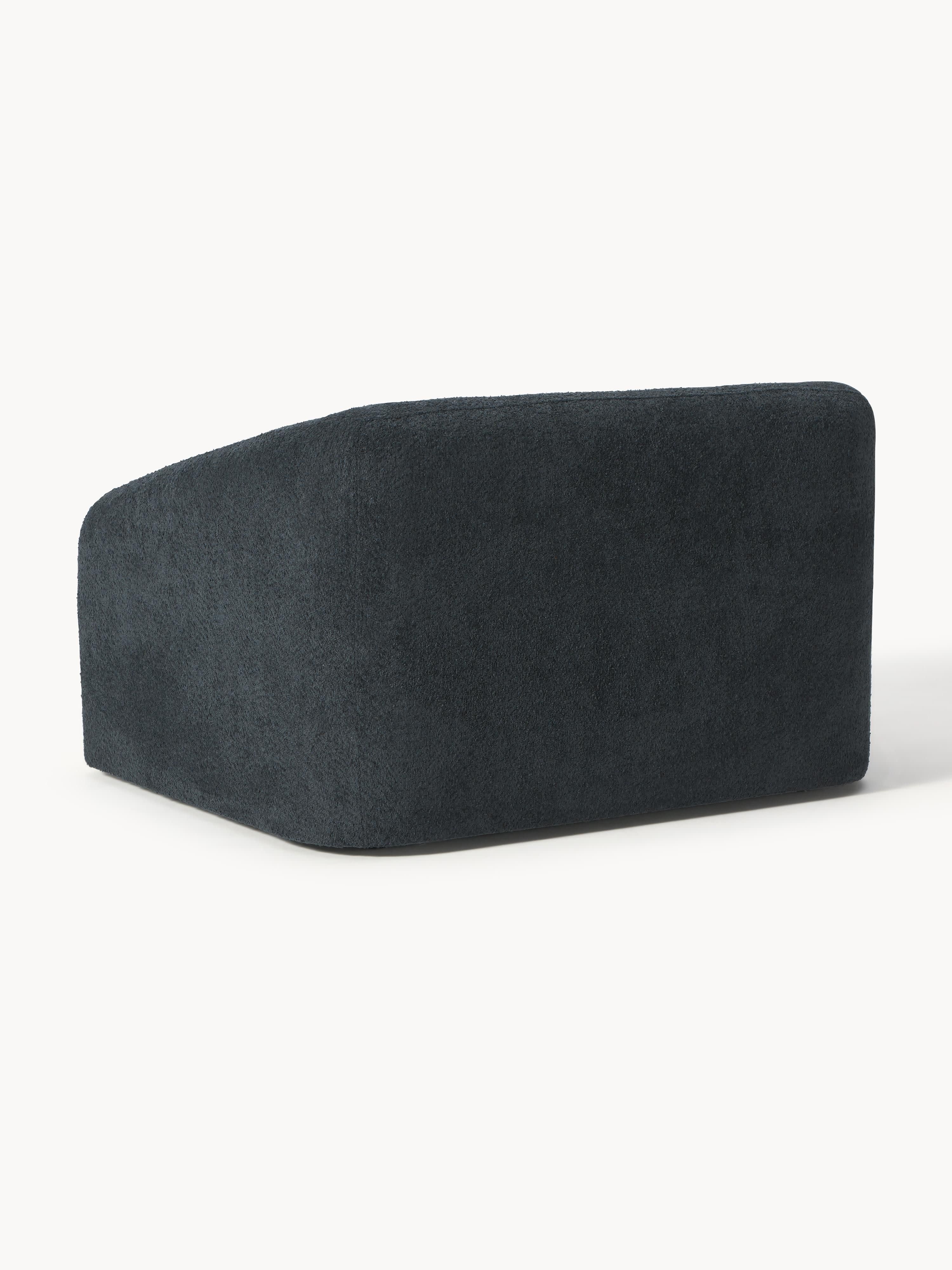 Slaapfauteuil Eliot uit teddy-bouclé