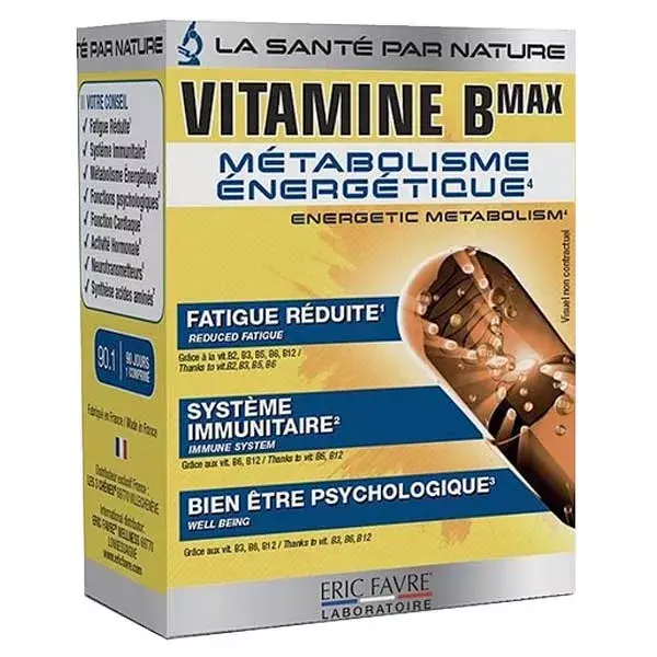 Eric Favre Tonus & Imunidade Vitamina B Máxima Energia Metabolismo 90 comprimidos