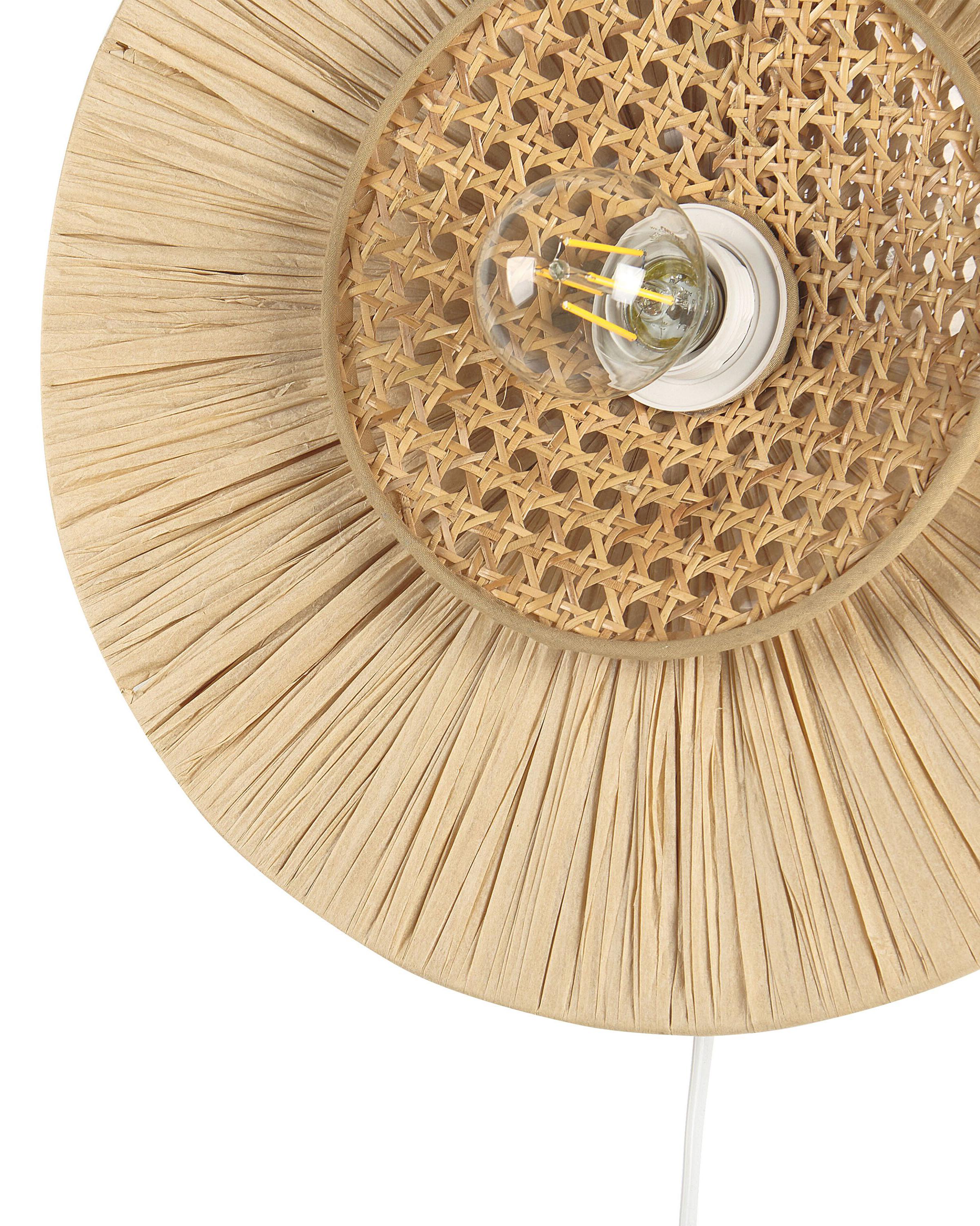 Wandlamp YAAPI Papier Natuurlijk