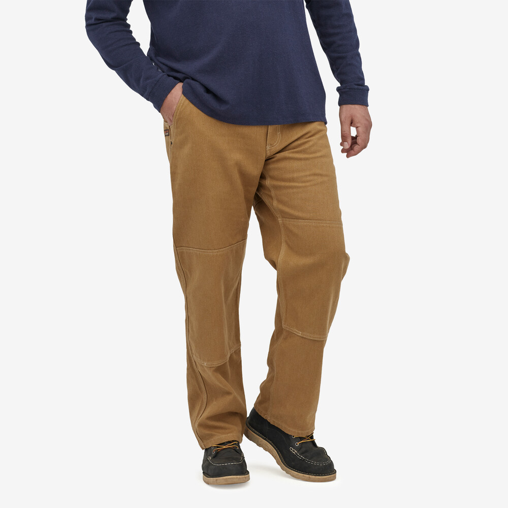 Iron Forge Herren-Hose aus Hanf-Canvas mit doppeltem Knie – Lang