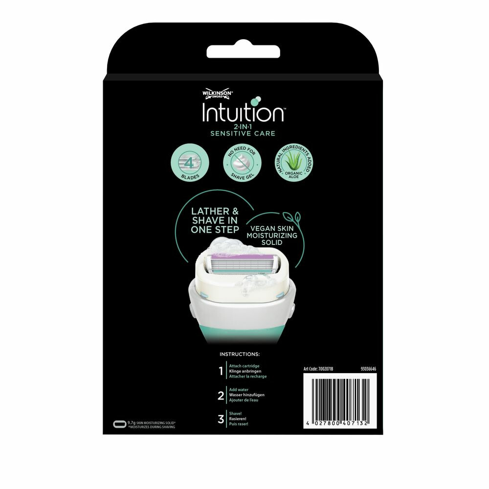 Wilkinson Intuition 2 in 1 Sensitive Care Scheermes Voordeelverpakking1 set