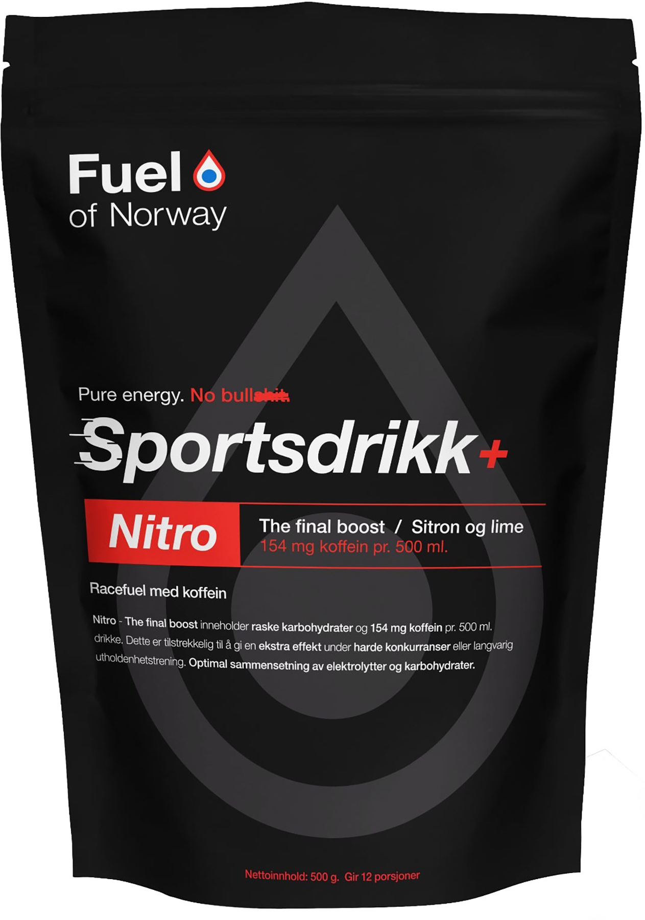 Nitro Sportsdrikke Sitron & Lime - 500g Sitron & Lime