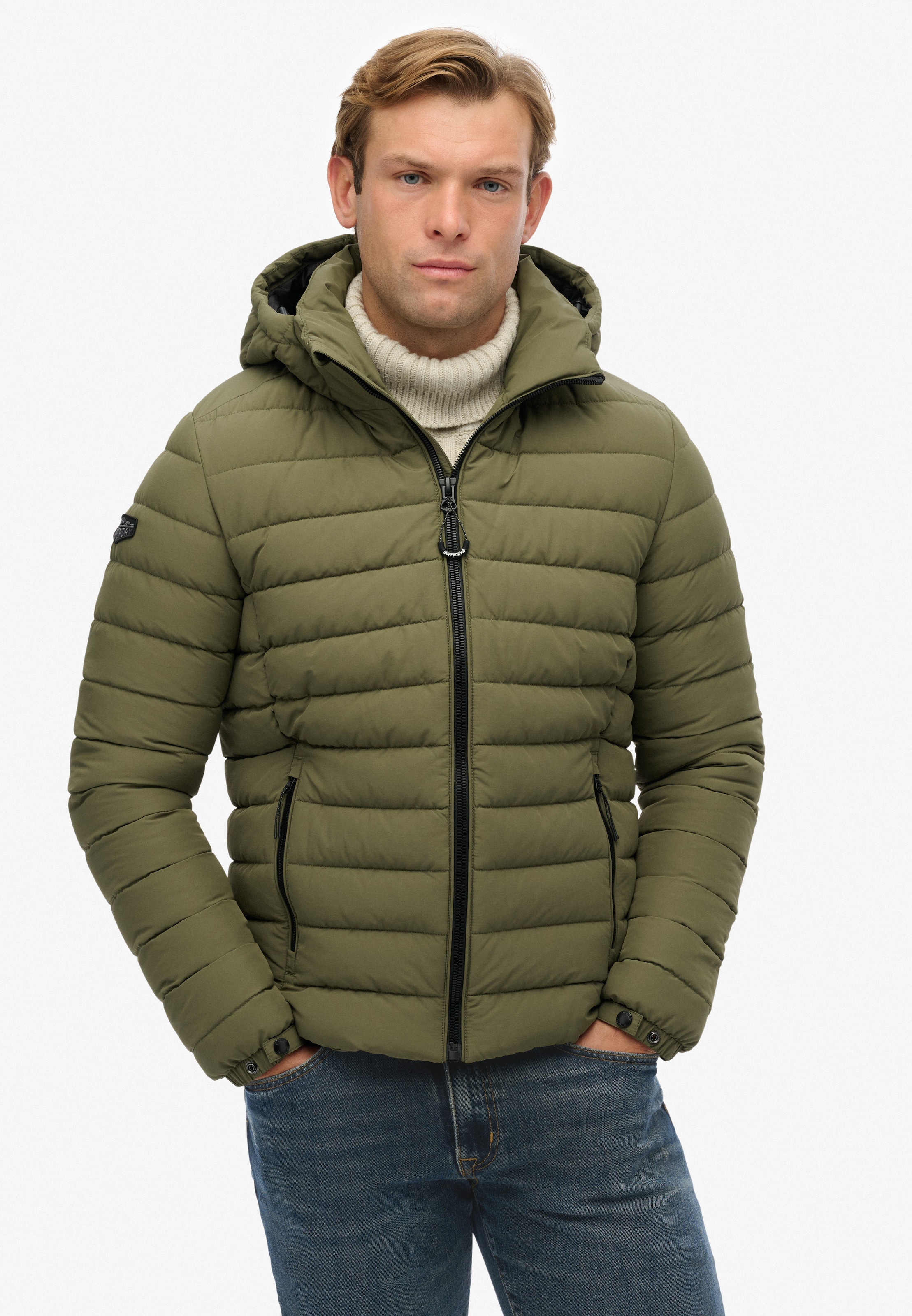 Superdry Steppjacke »HOODED FUJI PADDED JACKET« mit Kapuze