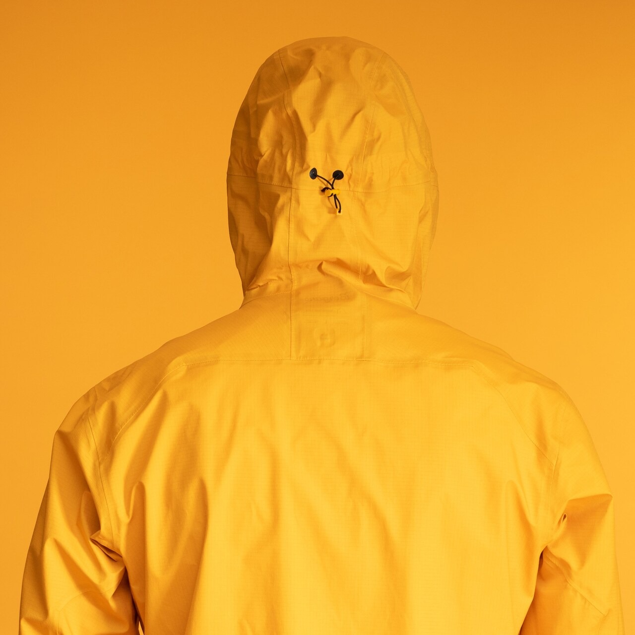 Y LightLine Air 3L Shell Jacket Herre Mango Yellow/Dark Shadow Grey
