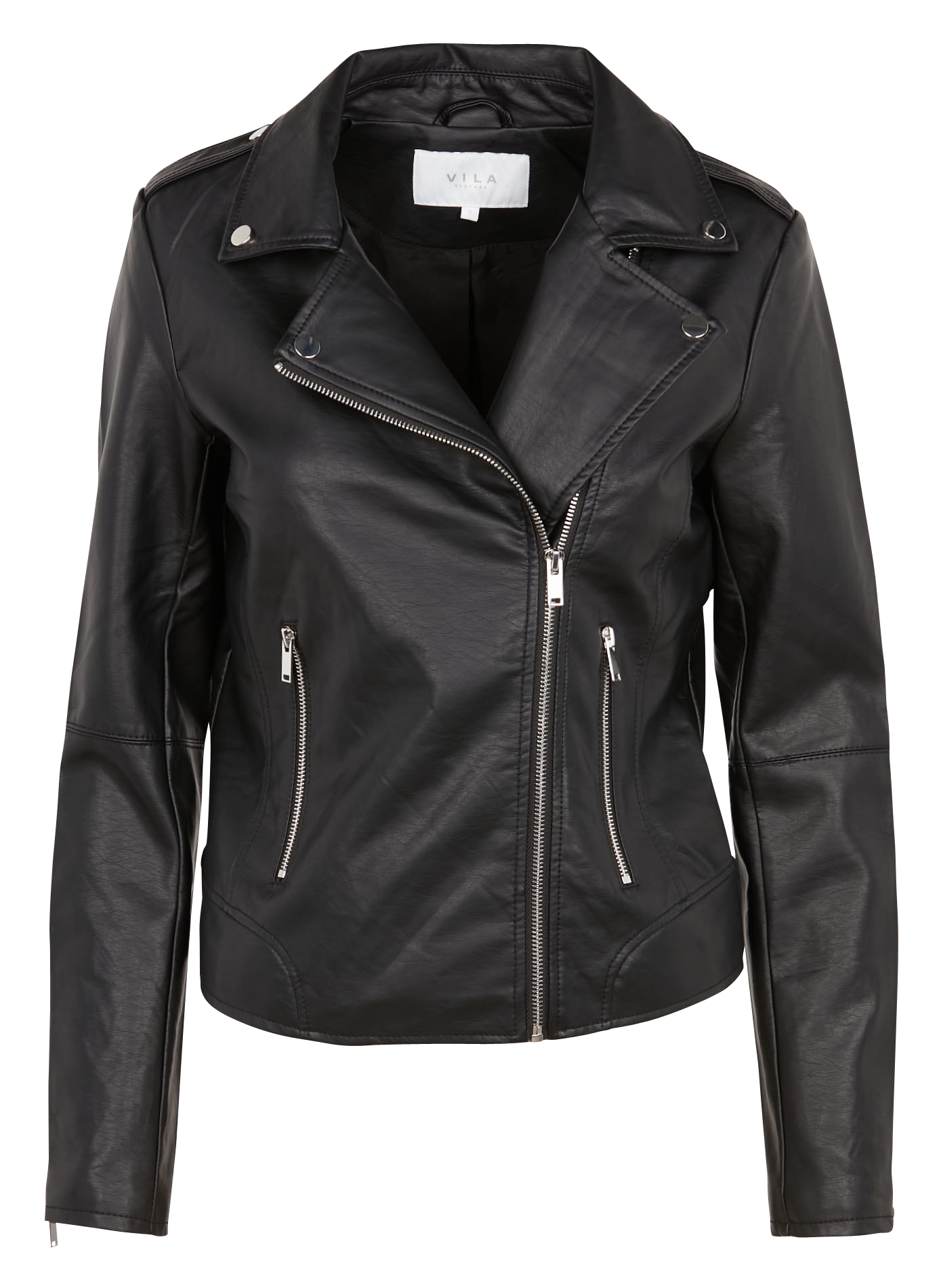 Blouson zippé en Polyuréthane | Noir