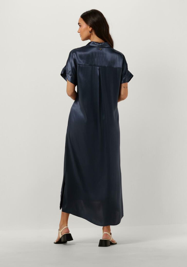 CIRCLE OF TRUST donkerblauwe circle of trust midi jurk aubree dress