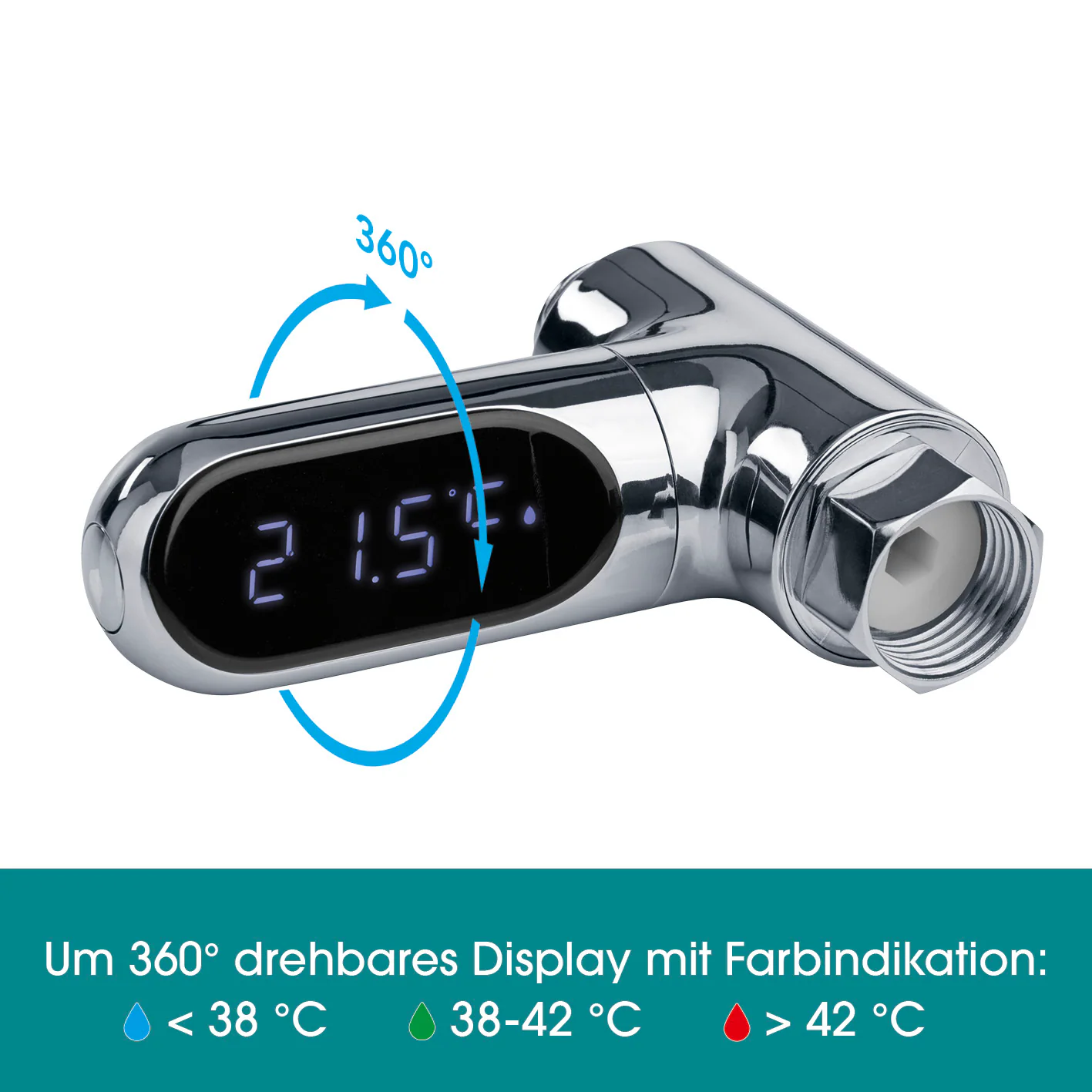 EASYmaxx Thermometer für Wasserarmaturen