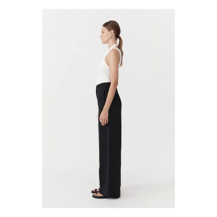 St Agni Pantalon Lin | Noir