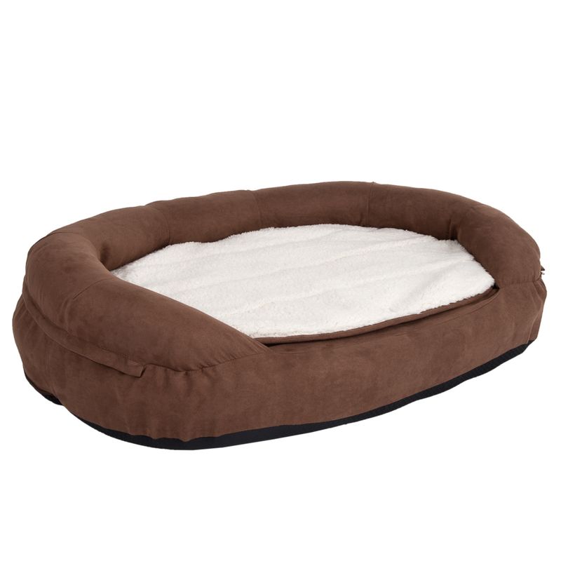 Panier ovale Memory, marron