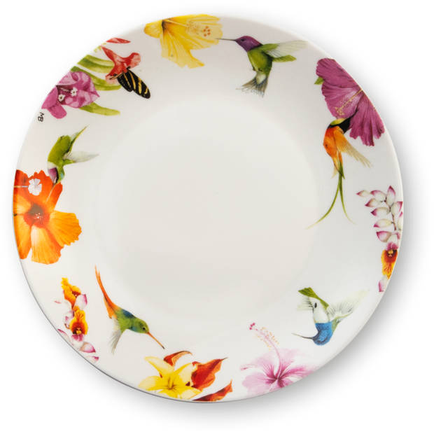Marjolein Bastin ontbijtbord Hummingbirds wit Ø21cm