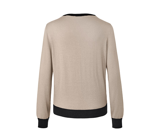 Feinstrick-Cardigan, taupe