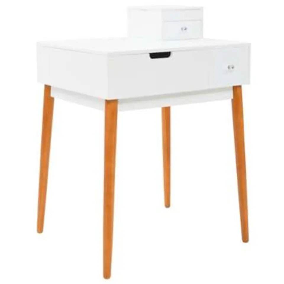 vidaXL - Kaptafel - Wit - MDF