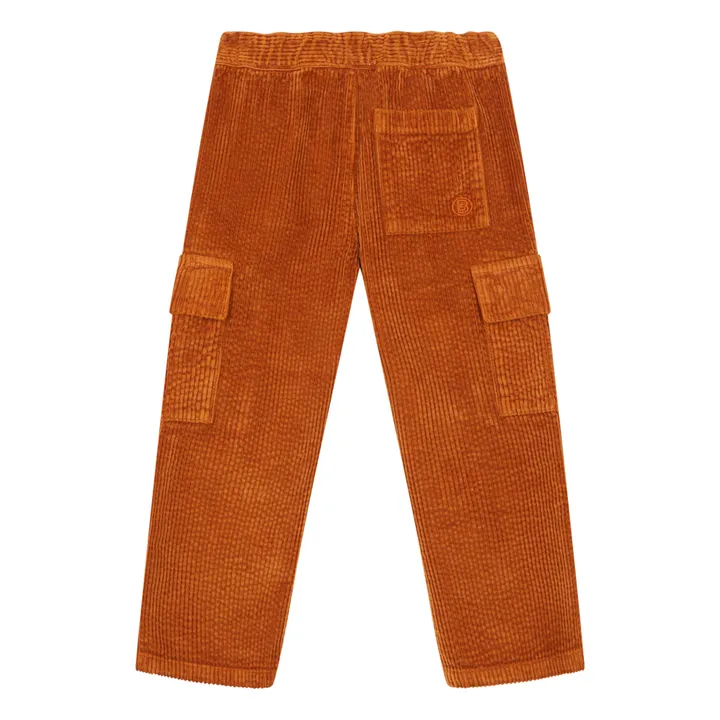SMALLABLE BASICS Pantalon Cargo Garçon Velours Cotelé | Noisette