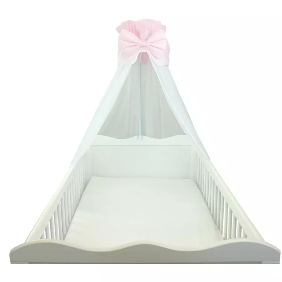 TupTam Babybett Himmel mit Schleife Transparent rosa