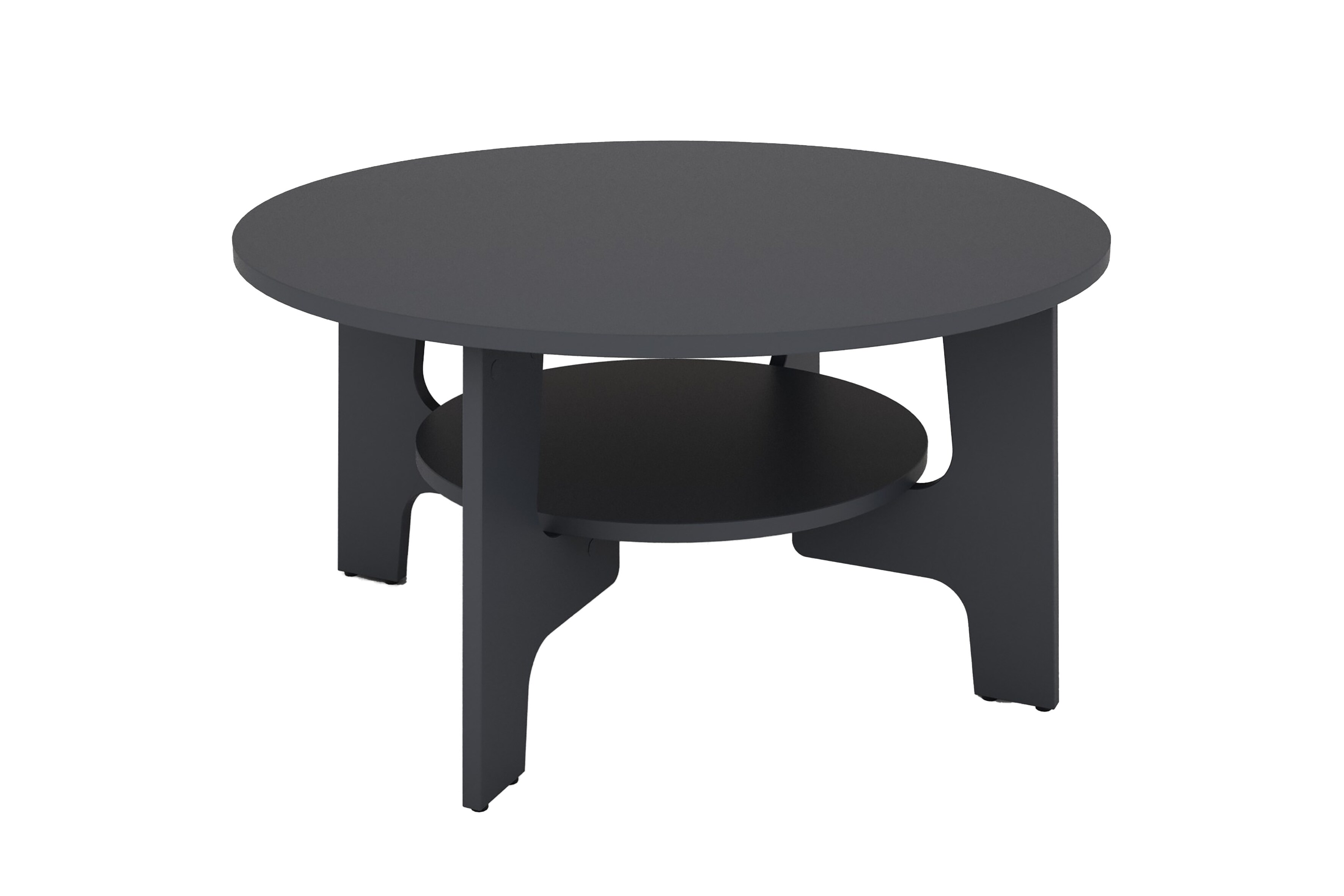 byLIVING Couchtisch JONNY, Breite 80 cm, anthrazit, praktischem Ablageboden