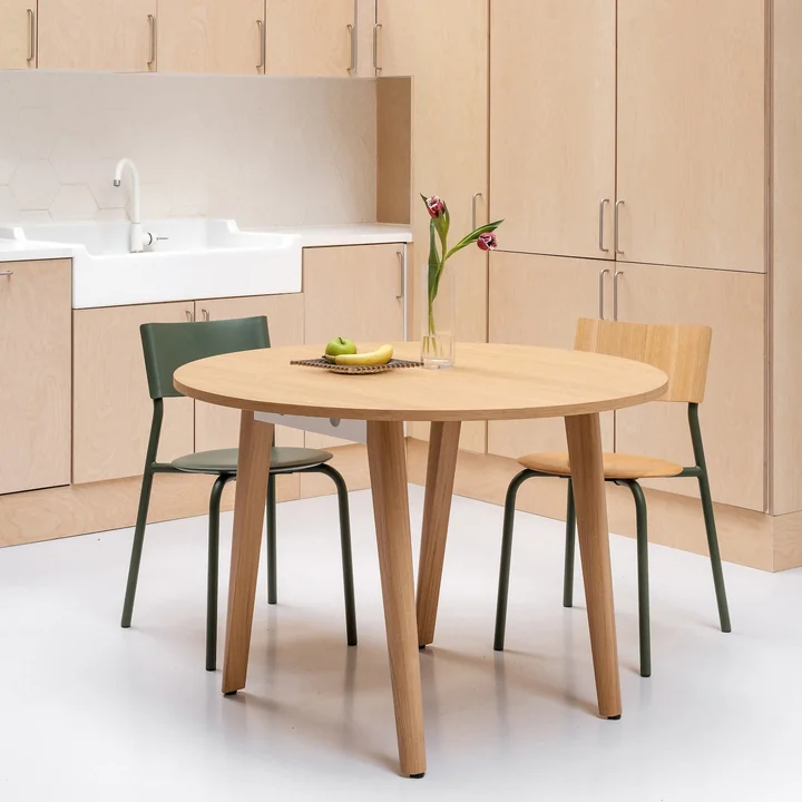 TipToe - NEW MODERN Esstisch Ø 110 cm, Eiche natur