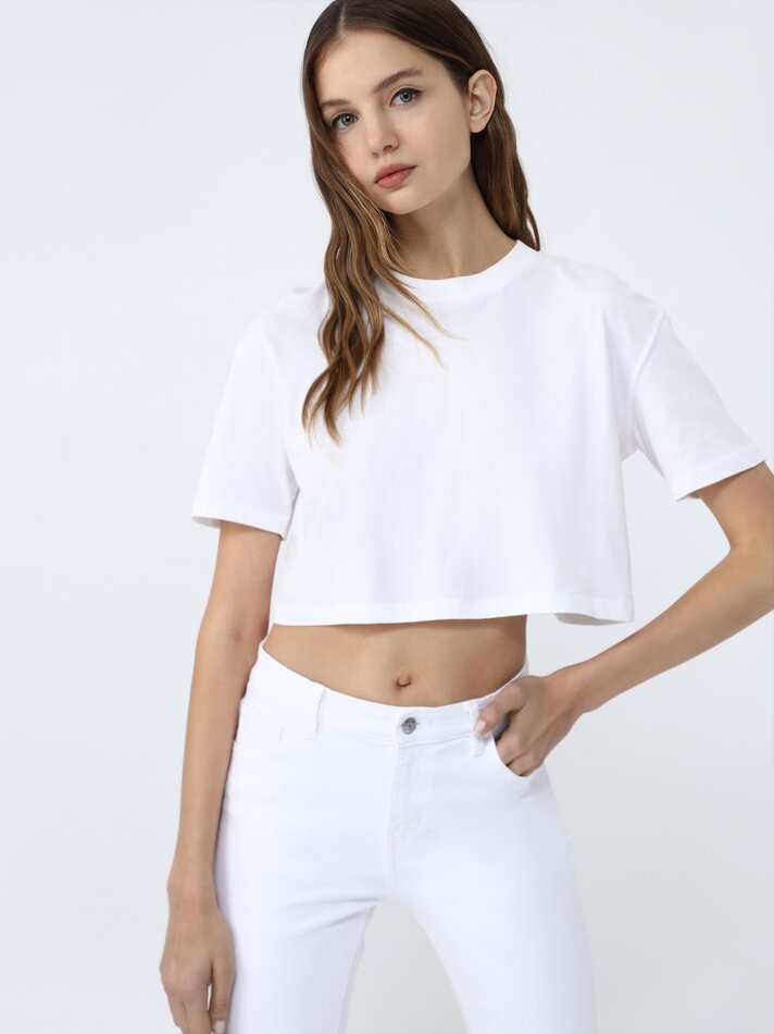 Calça jeans skinny - Branca