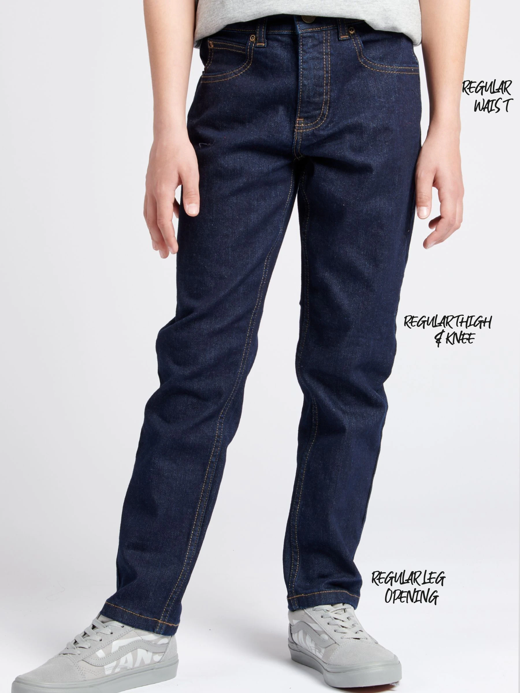 Donkerblauw - Lee Daren jeans met rechte pasvorm voor jongens