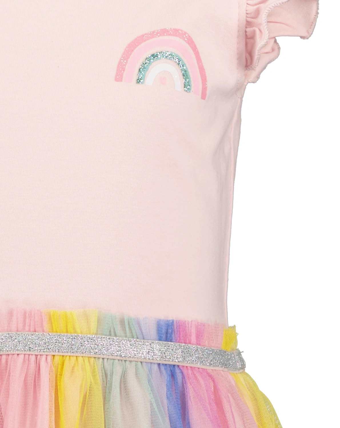 Shirtkleid MINI RAINBOW mit Tüllrock in rosa