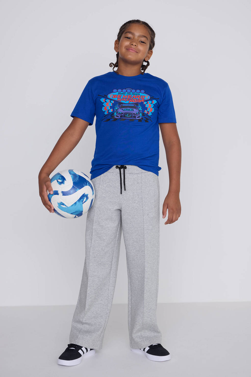 Coolcat Unisex Wide Leg Joggingbroek Misha met Plooi