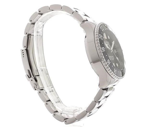 Depth Charge Stainless Steel Black Dial Dive Watch