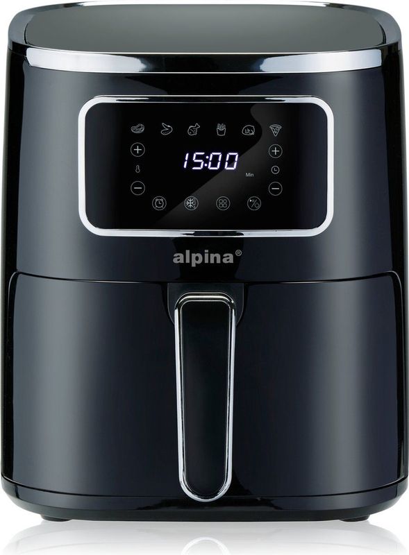 alpina Airfryer XXL - Hetelucht Friteuse 4.5L - 80 tot 200°C - 1450W - Digitaal Display