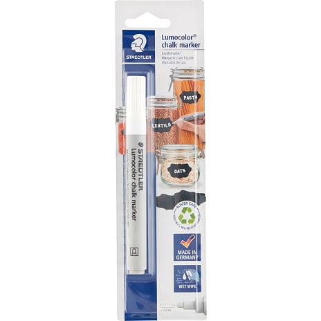 Staedtler Lumocolor kridtmarker - hvid
