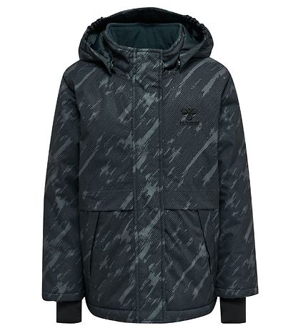 Hummel Winterjacke - hmlUrban - Black Iris m. Print