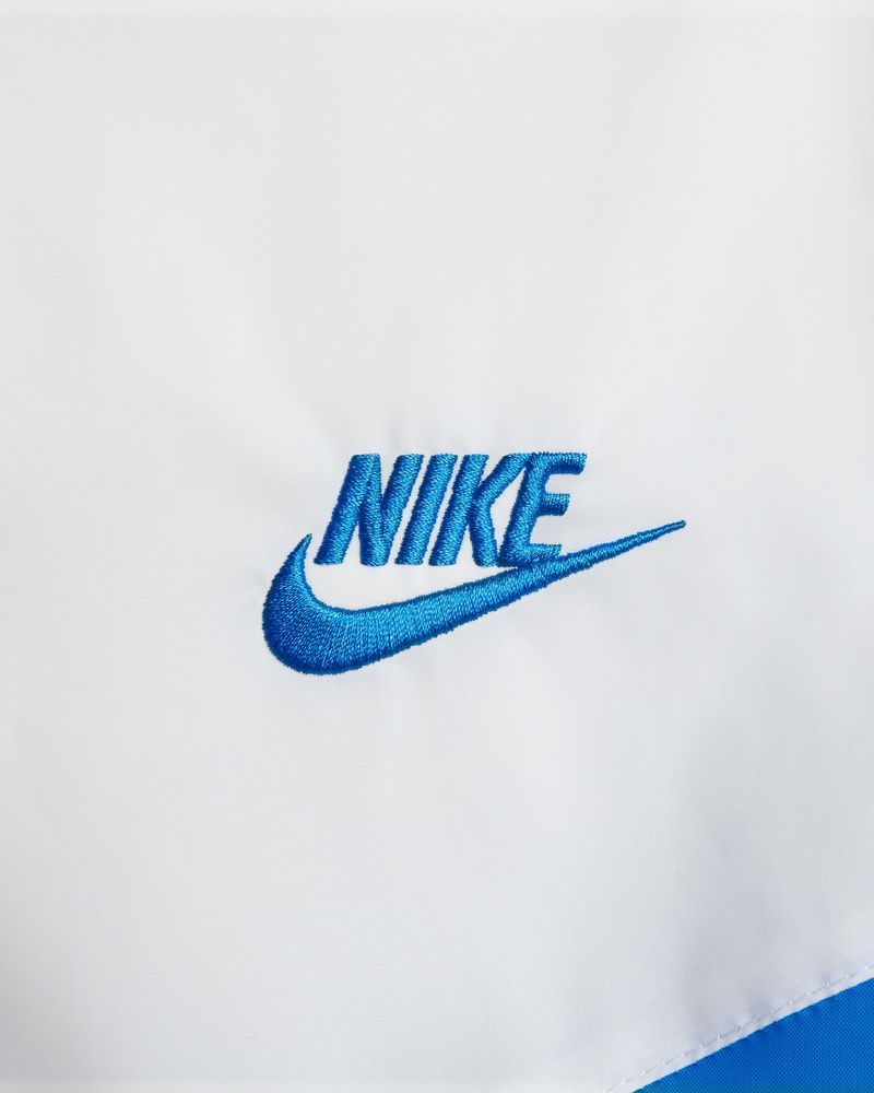 Veste à capuche Nike Sportswear Heritage Essentials Bleu Royal & Blanc pour homme