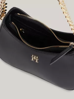 Bolsa Hobo de Ombro com Alça de Corrente