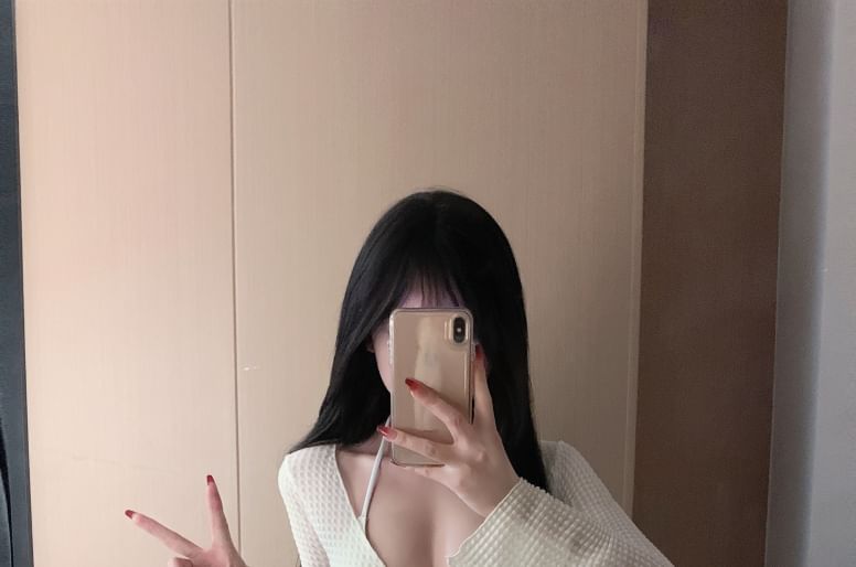 Kansen - Set: effen bikini + cover-up + rok