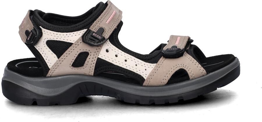 Ecco Offroad Atmos suede sandalen bruin beige