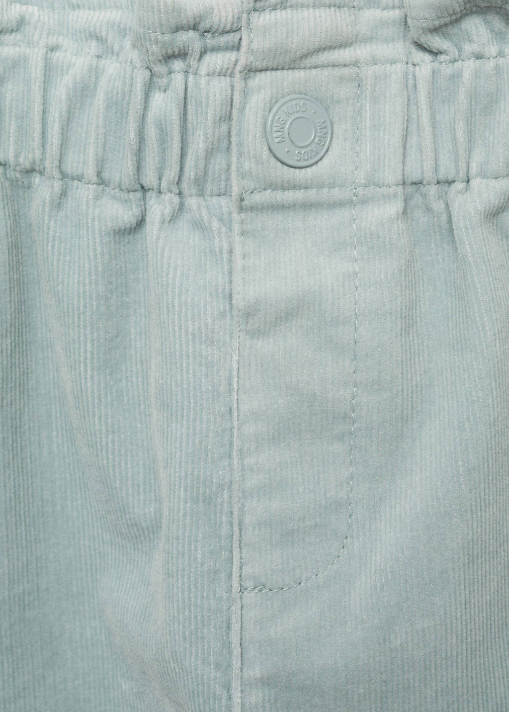 Mango Kids corduroy broek lichtblauw