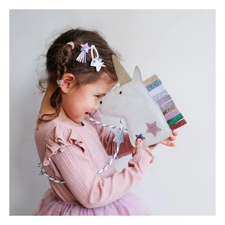 Mimi & Lula Lot 4 Barrettes Unicorn | Crème
