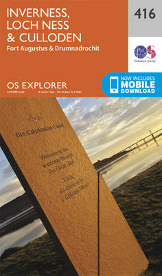 Inverness, Loch Ness and Culloden - OS Explorer Map 416 (Sheet map, folded)