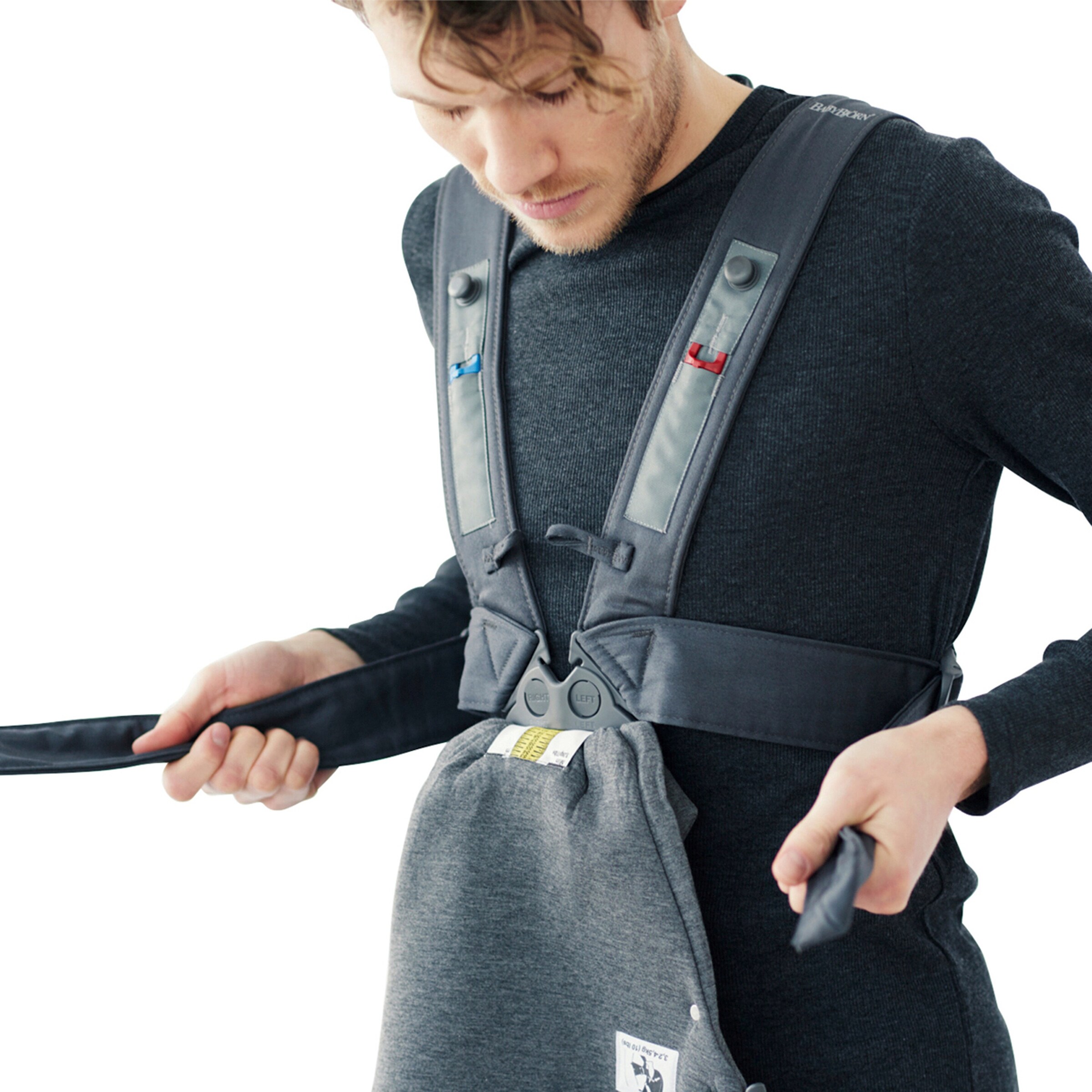 BabyBjörn Babytrage Mini 3D Jersey Dark Grey