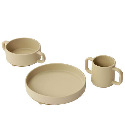 Everleigh & Me Geschirr-Set - Silikon - 3 Teile - Clay