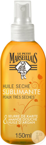 Le Petit Marseillais Huile Corps Sublimante Soin Corps Hydratation 24h Vaporisateur 150ml
