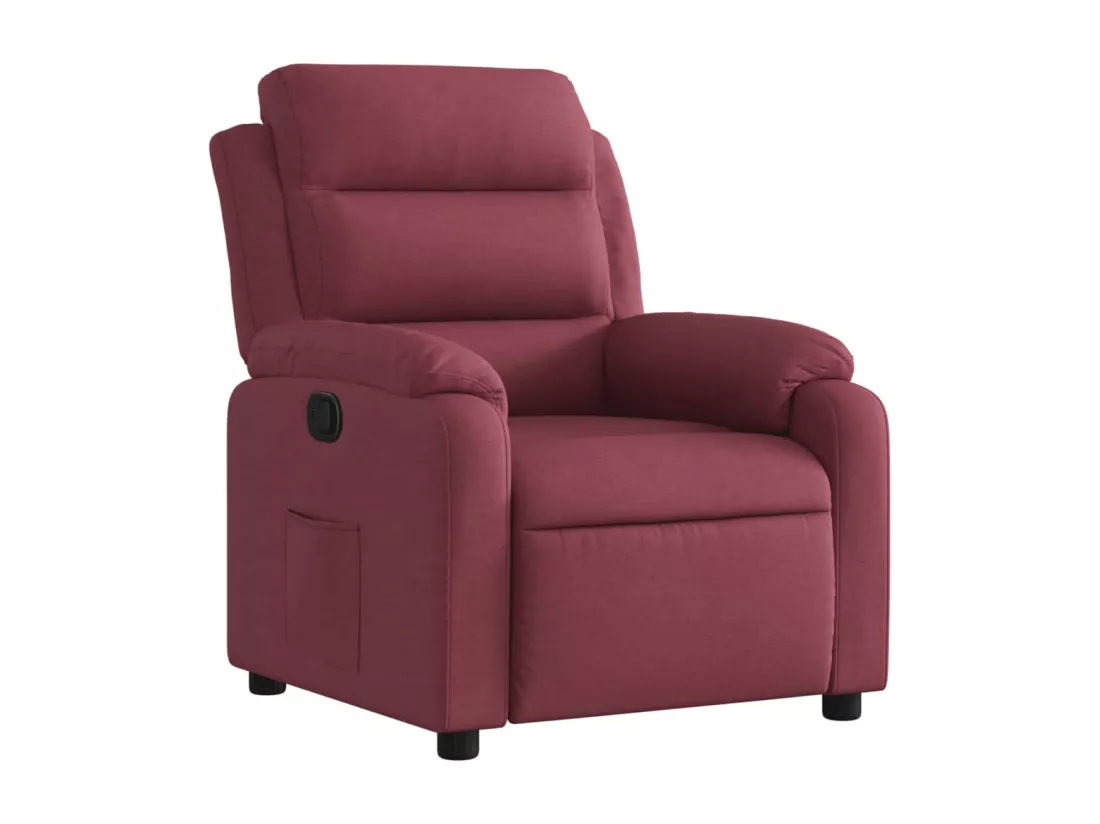 Fauteuil inclinable Rouge bordeaux Tissu