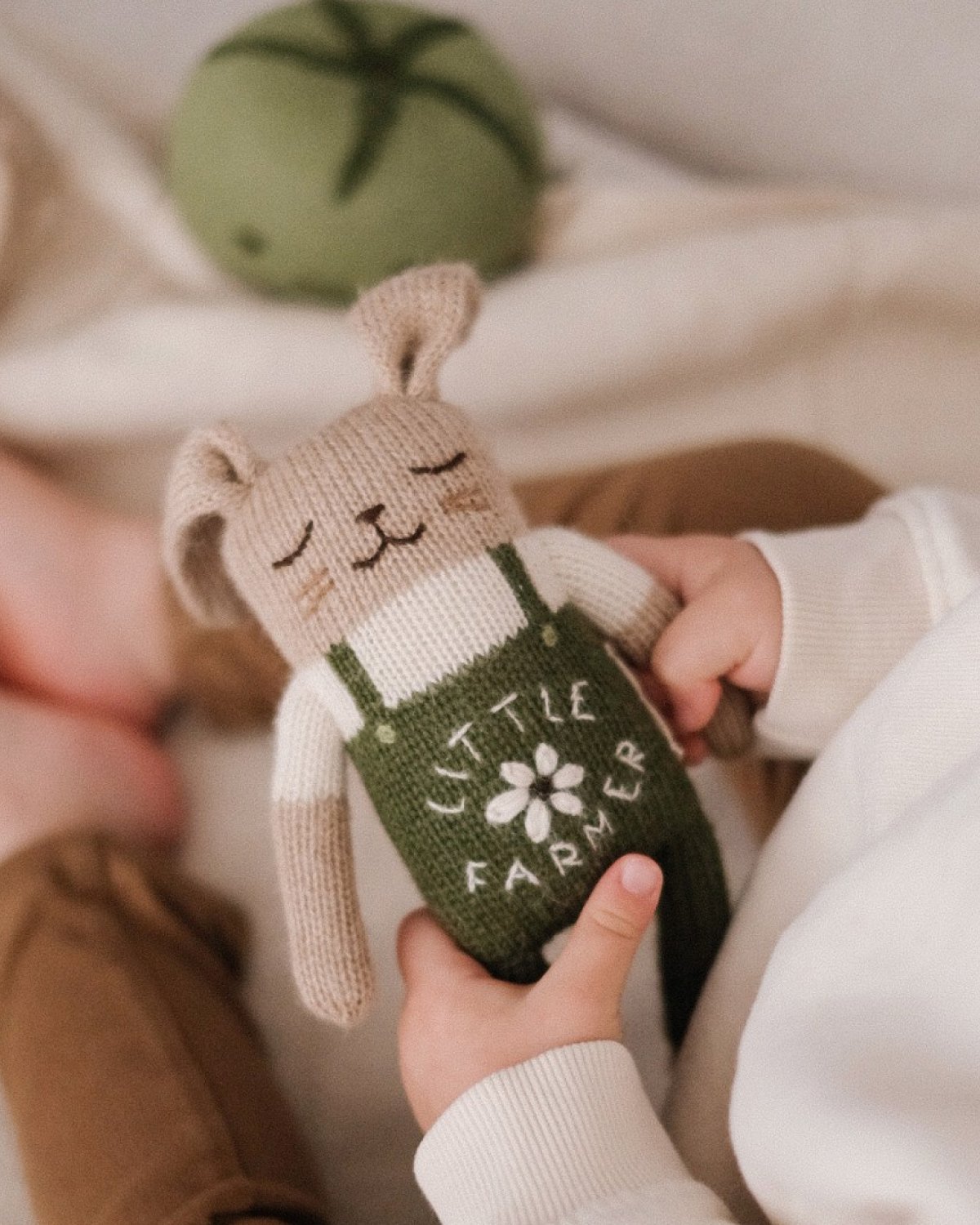Kosebamse – Håndstrikket Alpakkaull | Bunny Knit Toy, Kanin, Kanin, Kanin, Kanin