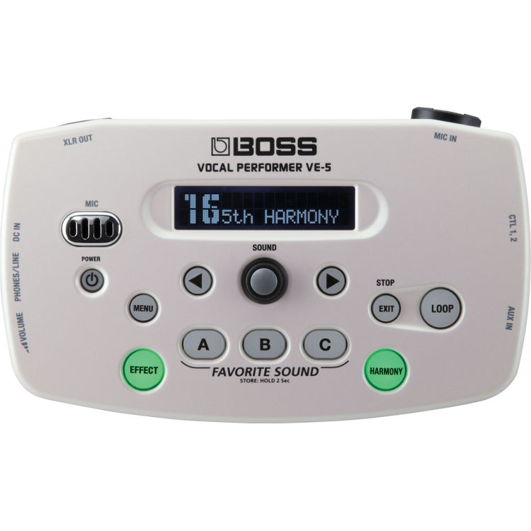 Boss VE-5-WH Vocal Performer vocal effectprocessor wit