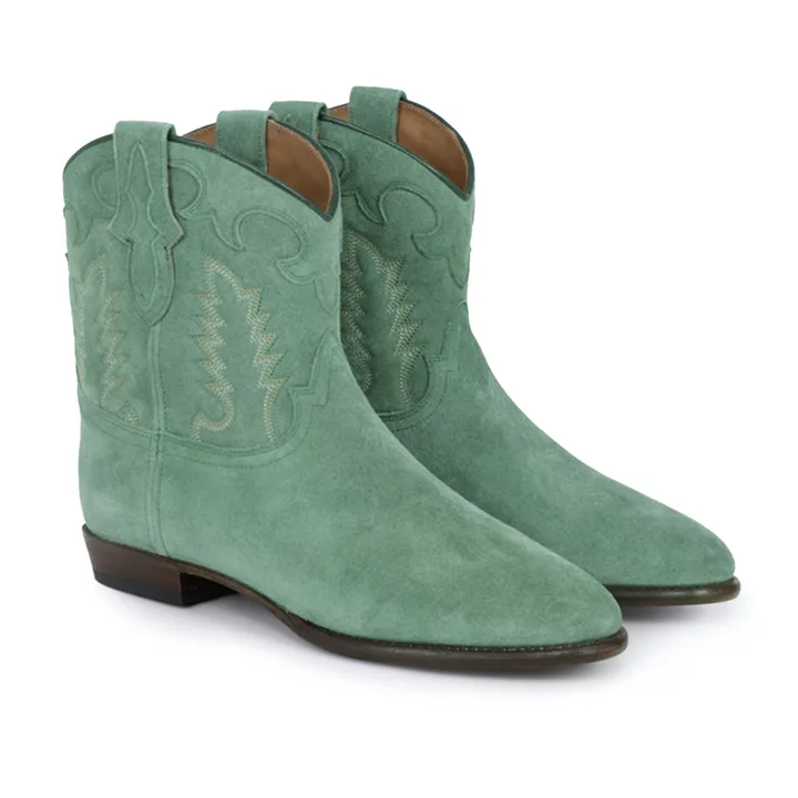 Shiloh Heritage Boots Early Midnight Daim | Vert