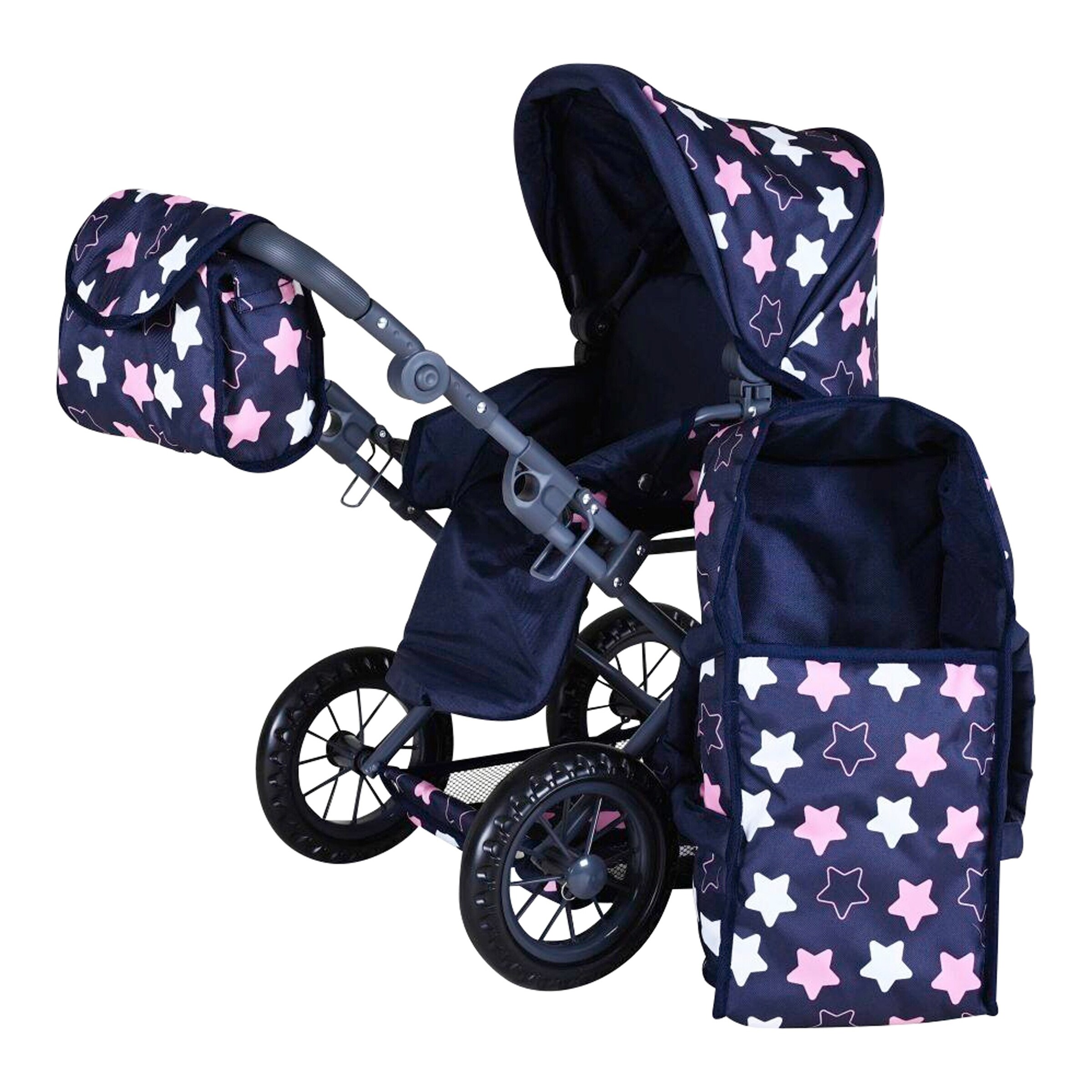 Knorrtoys Puppenwagen Ruby Star blue pink