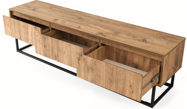 Arabic House - Tilsim - Tv-Meubel - Zwart - 180 cm - Melamine