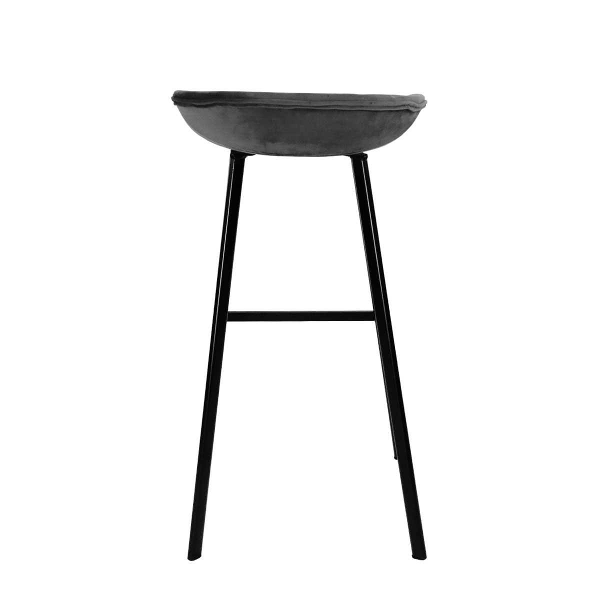 Kick barkruk Finn donkergrijs