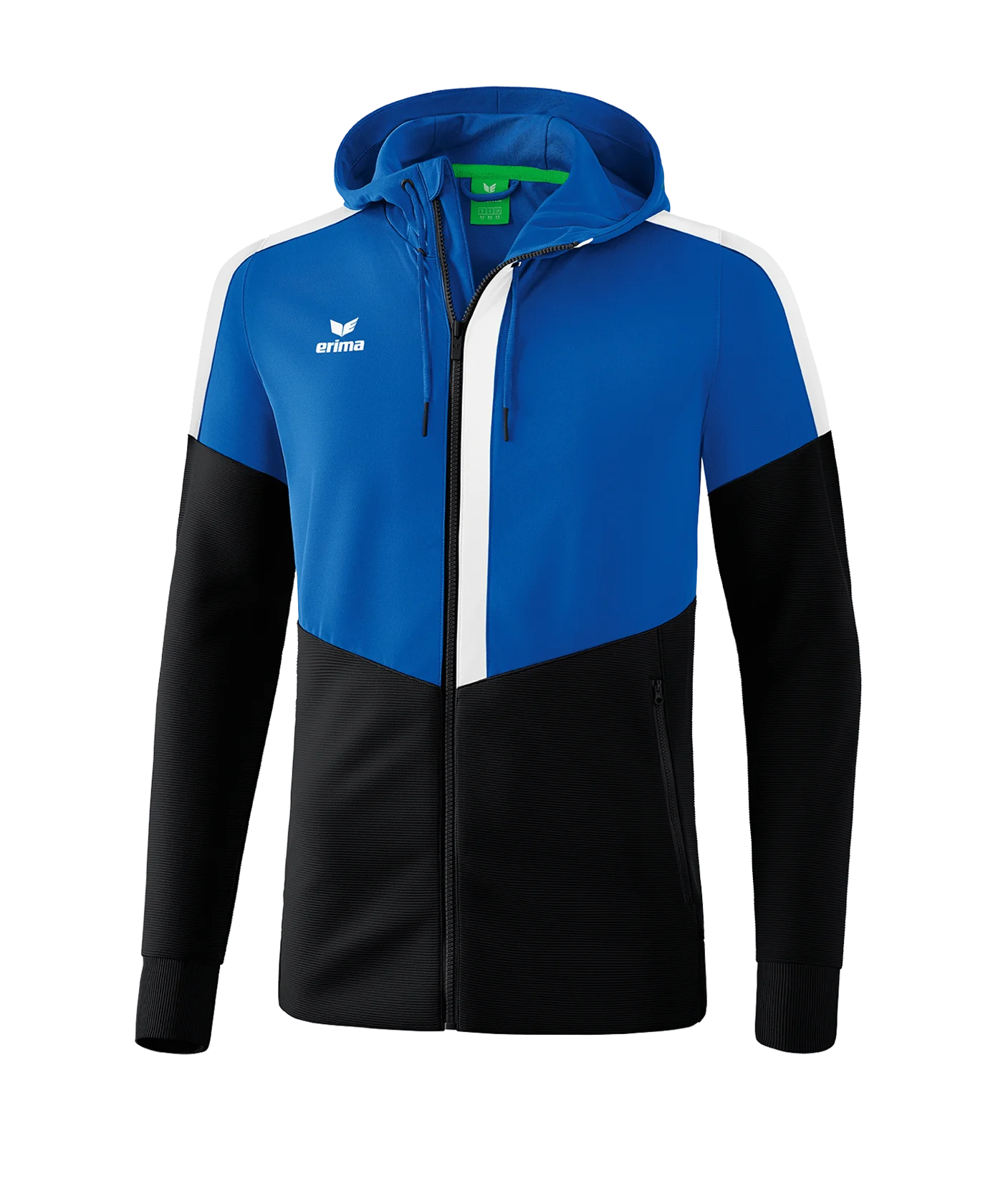 Erima Squad Kapuzen-Trainingsjacke Blau Schwarz