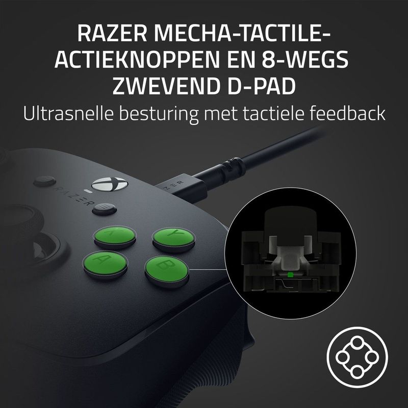 Razer - Wolverine V3 Tournament Edition - Bedrade E-sports Controller - Zwart